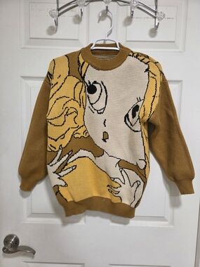 Stunning, high-quality anime/manga graphic knit sweater